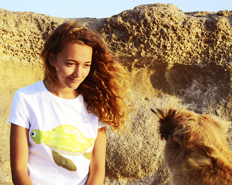 camiseta Costurilla, tortuga marina